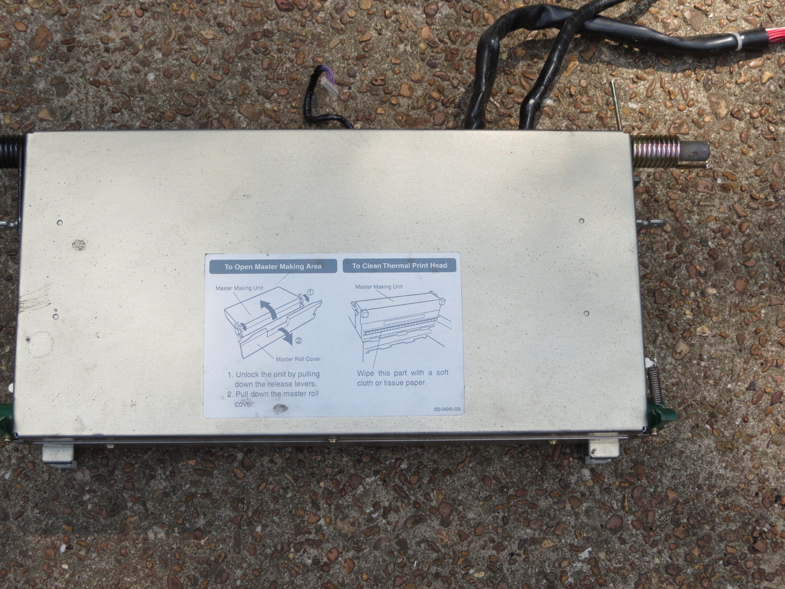 RISO RP 3505UI Master Container Unit