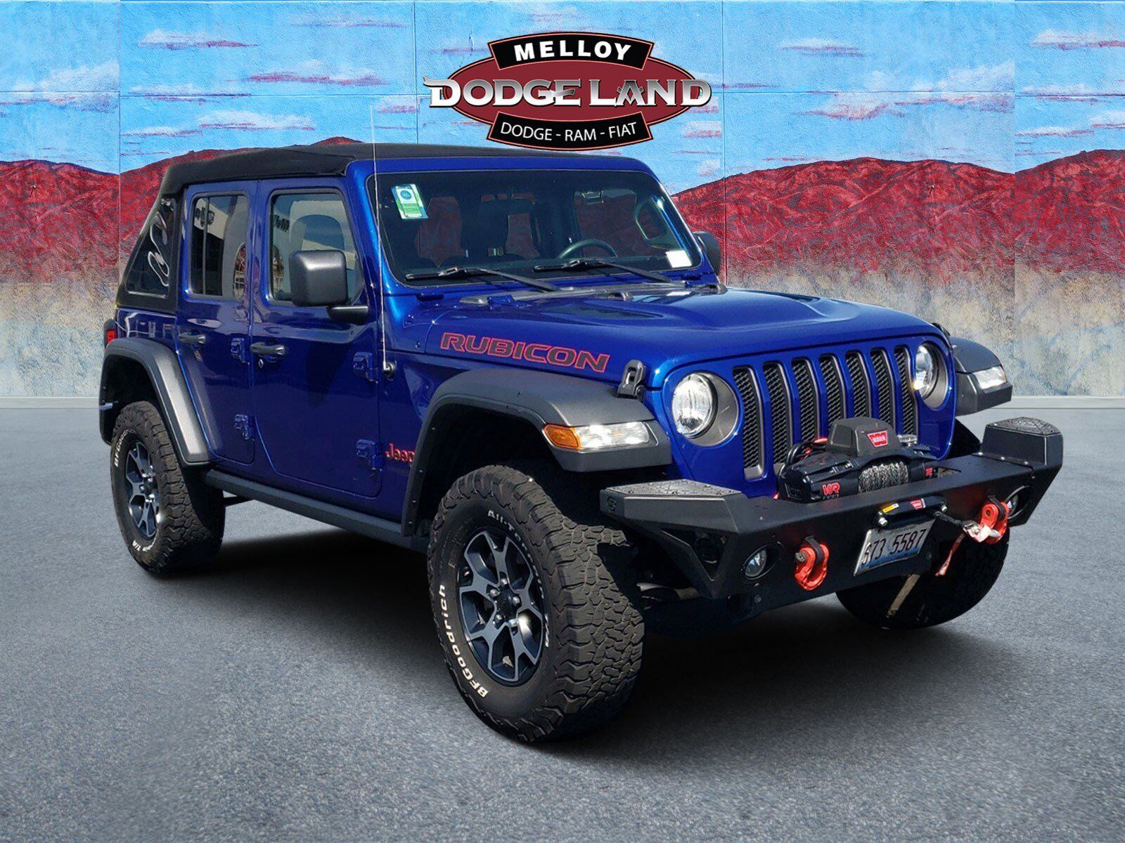2019 Jeep Wrangler Unlimited Rubicon 31773 Miles Ocean Blue Metallic