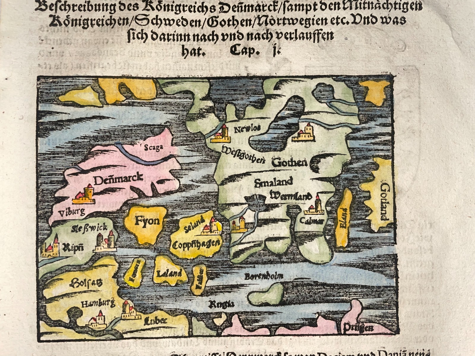 1614年 S. Munster 古地図 スウェーデンの古地図 1614年 S. Munster 古地図 スウェーデンの古地図 - メルカリ