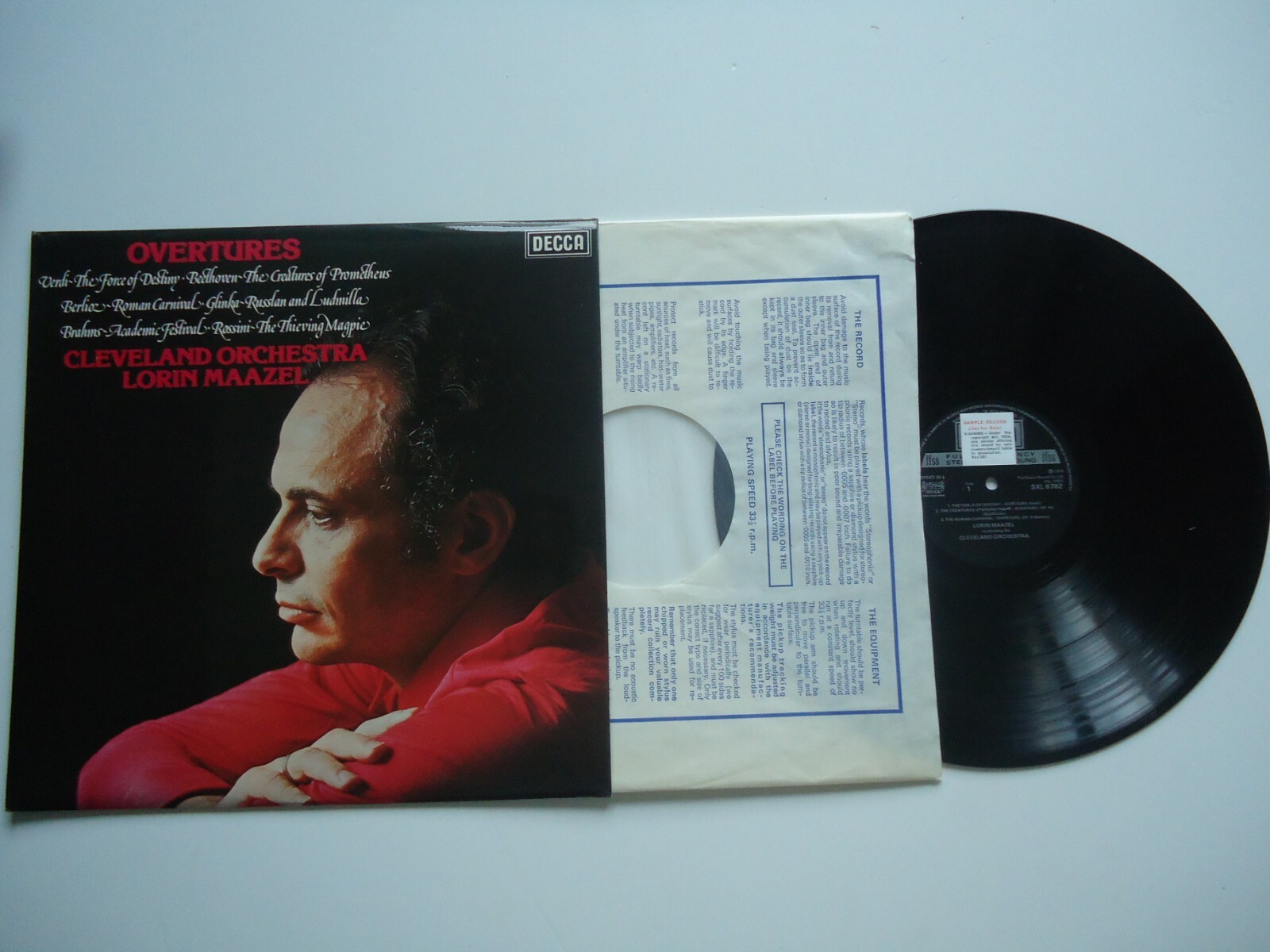 【中古】 Overtures Maazel ,ClevelandOrchestra OVERTURES CLEVELAND ORCHESTRA LORIN MAAZEL ( UK LP SXL 6782