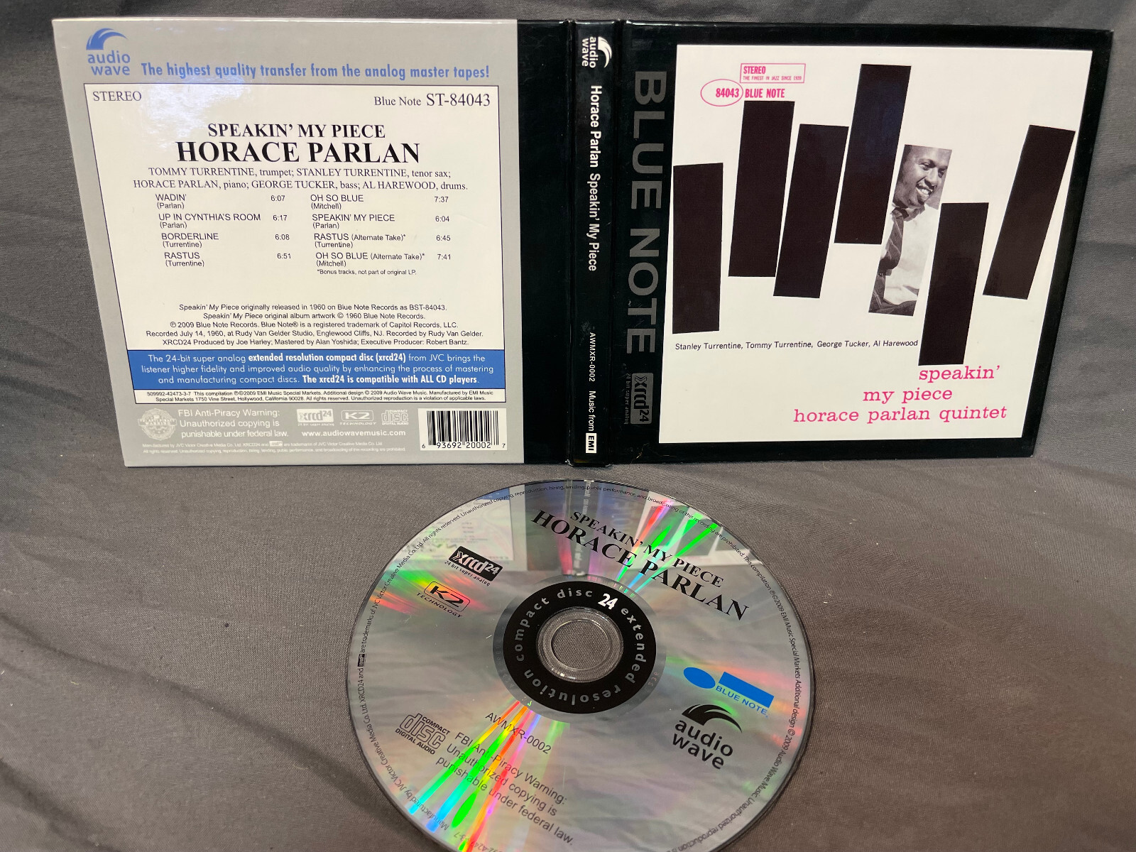 Horace Parlan Quintet Speakin My Piece CD Book Blue Note