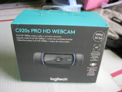 NEW Logitech C920s Pro HD 1080p Webcam w/ Privacy Shutter (960-001257) FREE SHIP