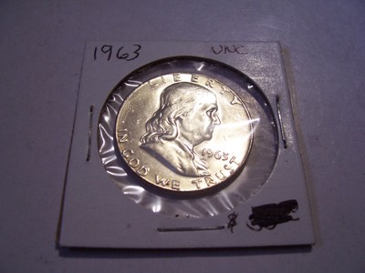 1963 P FRANKLIN HALF DOLLAR COIN  SILVER