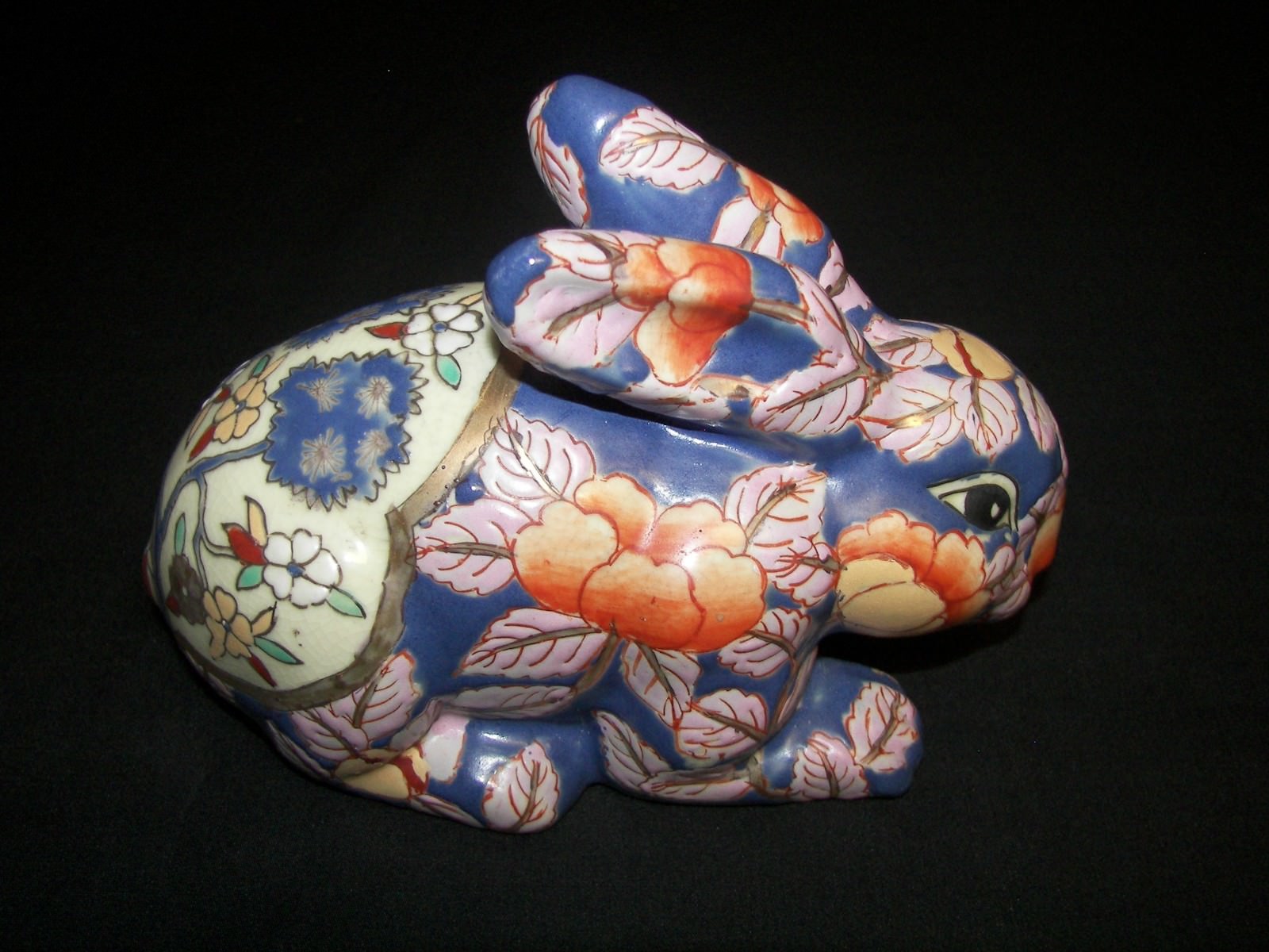 Unusual Vintage Porcelain Bunny Rabbit Figurine