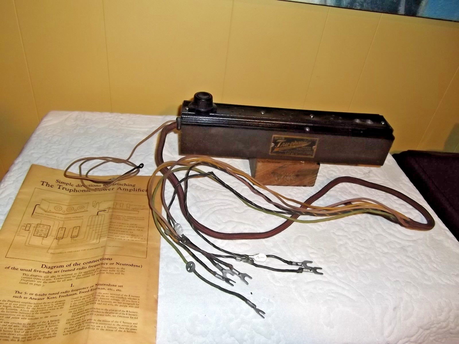 Tube Amp Amplifier Tru-Phonic Amplifying Apparatus