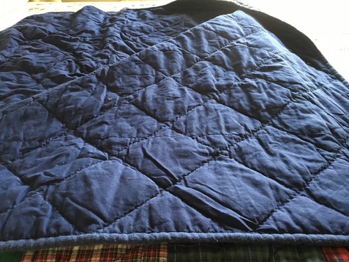 Twin Size Flannel Quilt Approximately 60” By 80” Very Nice