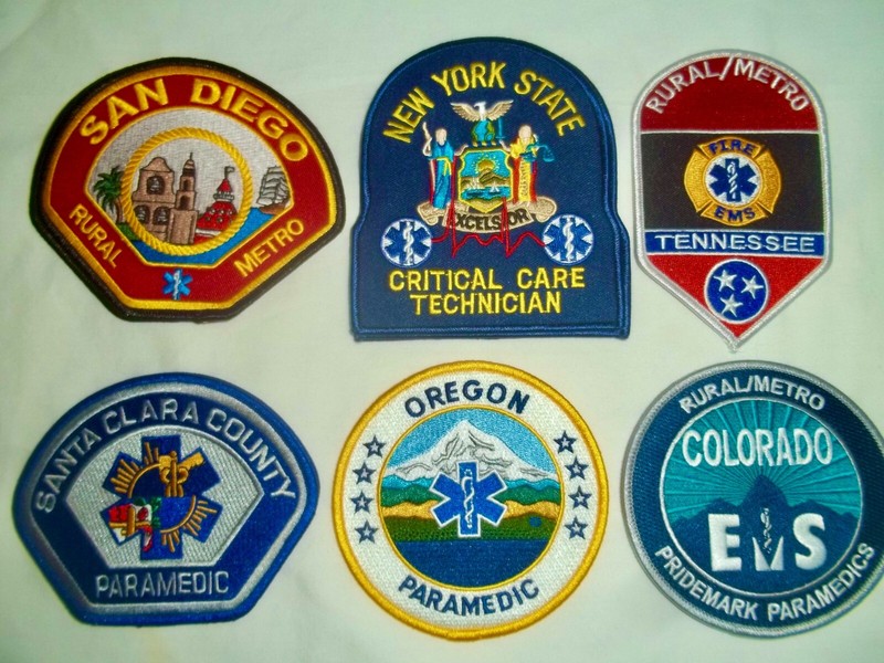 Paramedics • Embroidered Patches • 11 pc Lot • NOS