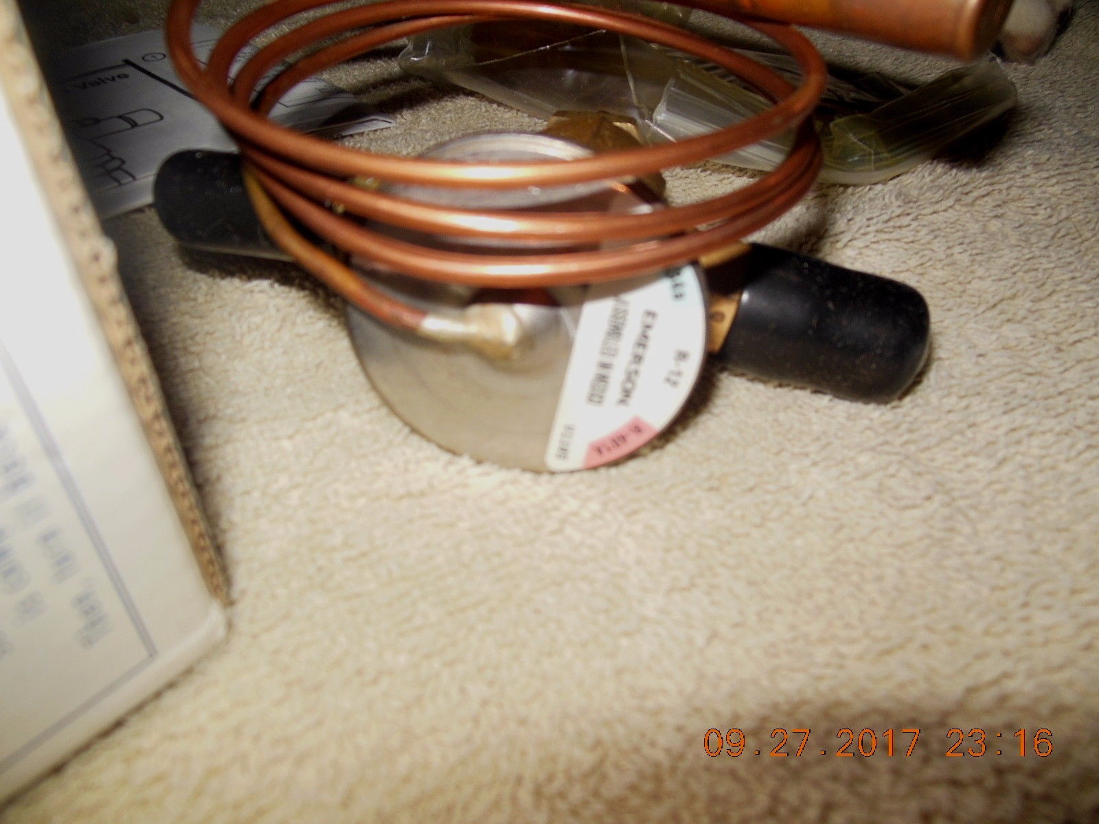 EMERSON THERMAL EXPANSION VALVE #101877 / 1/2 TON / 134A - 401A - R12