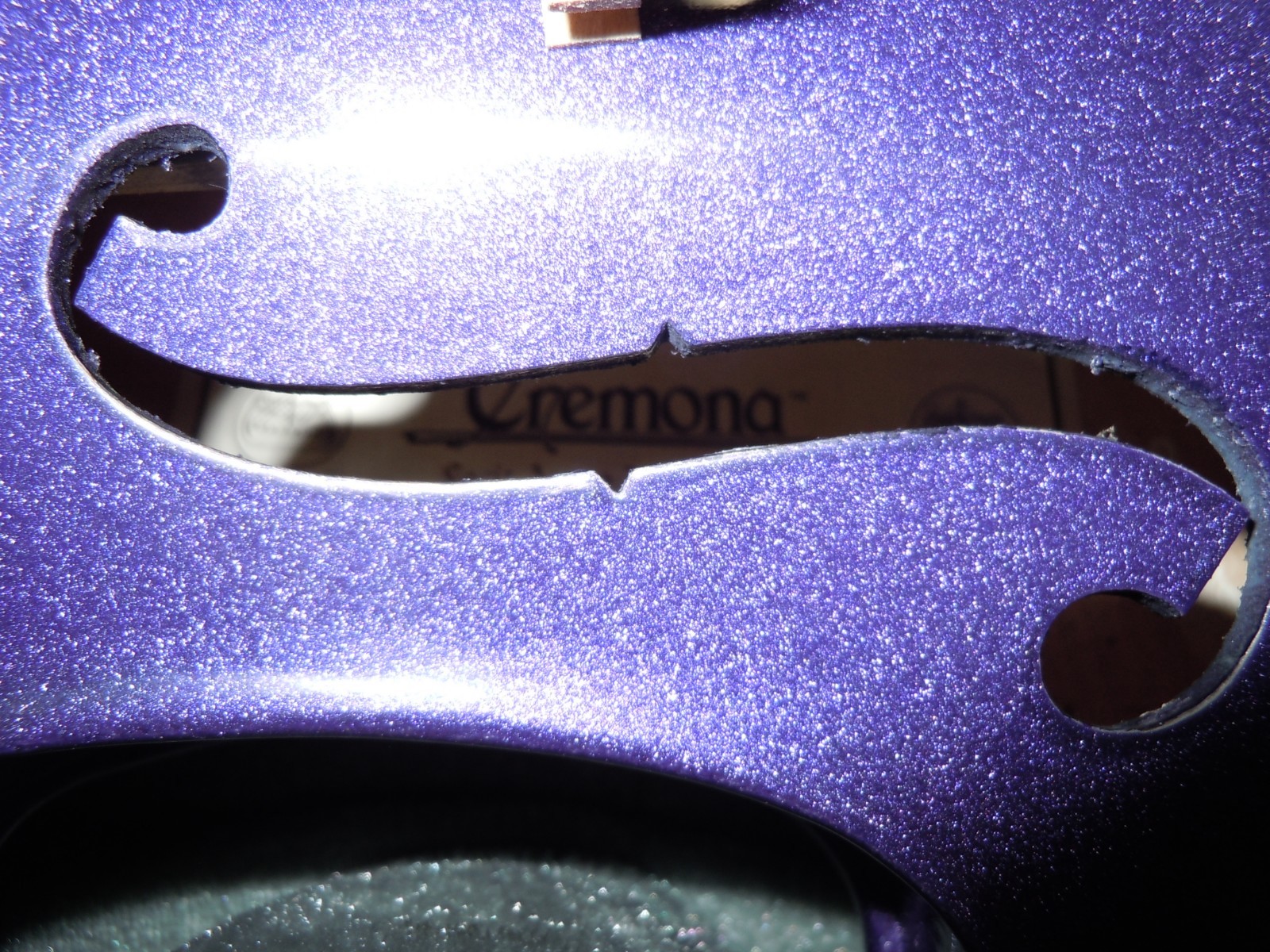 Cremona SV-130 Series Sparkling Purple Violin Outfit 4/4 Size Hard Case