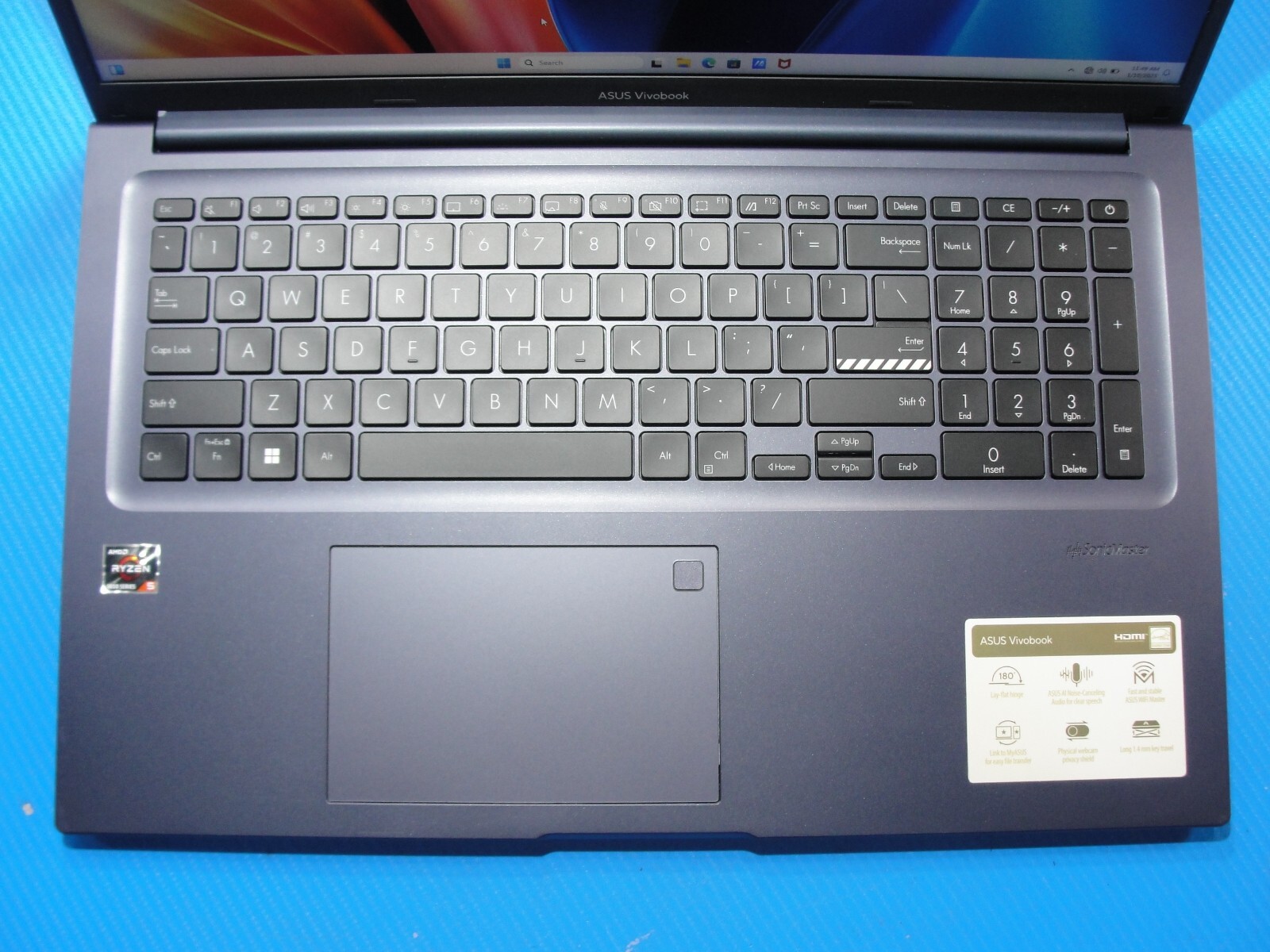 ASUS VivoBook M1703QA 17" Ryzen 5 5600H 8GB RAM 512GB SSD Windows 11 Home - Thumbnail 16