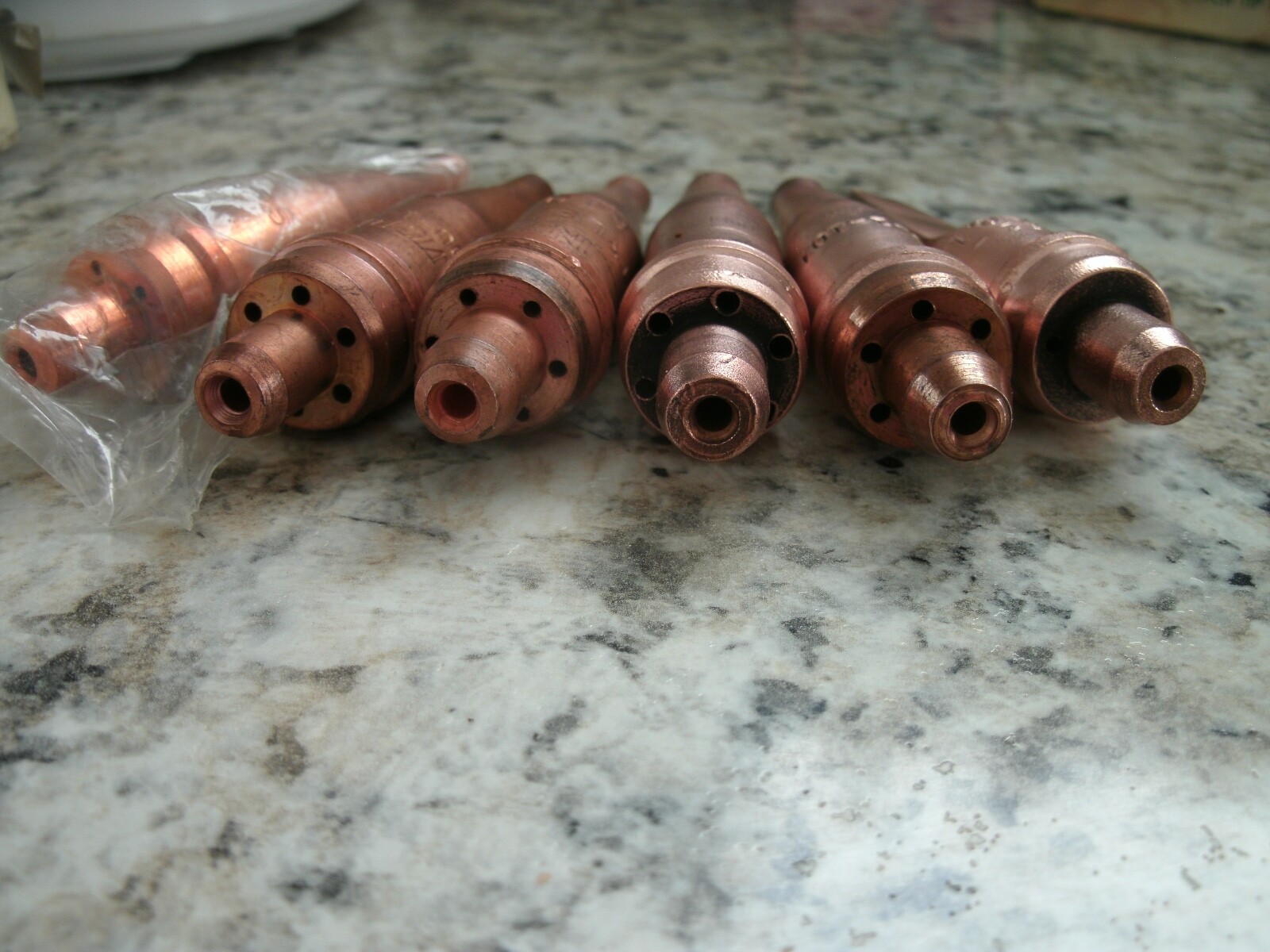 Lot of Victor & National Torch Tips including rare flat tip