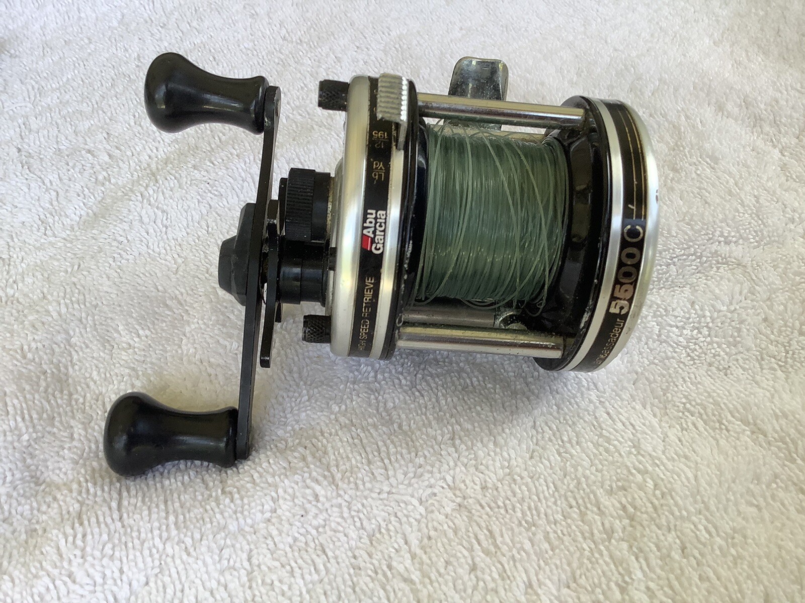 ABU ambassadeur 5500C BIG Ａ Abu Garcia Ambassadeur 5500C Fishing Reel. Black. Made in