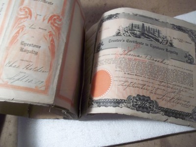 1919 Eyestone Royalty Trustee's Certificates Wichita Kansas Over 36 different