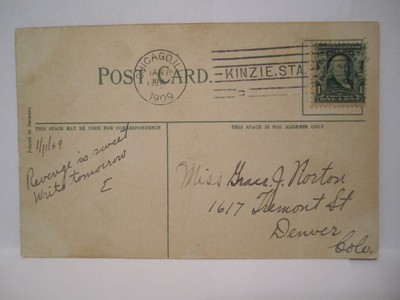 THE CAMPUS MARTIUS POSTCARD DETROIT MI MICHIGAN 1909