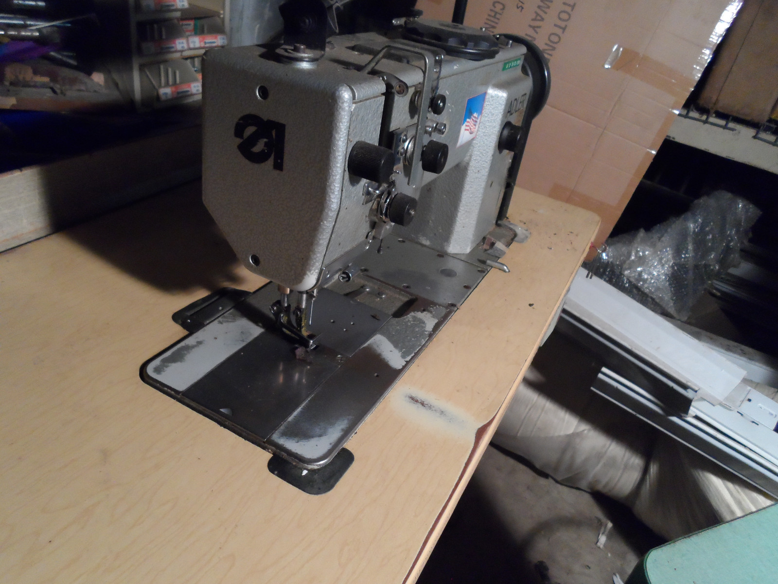 Adler Industrial Sewing Machine w/ Elka Variostop Modular