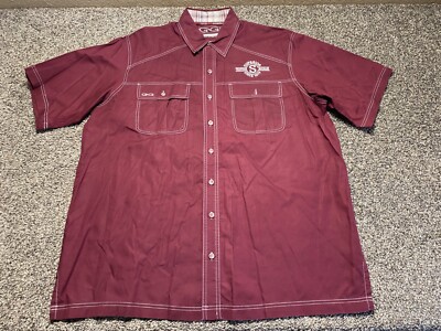 GameGuard Vented Shirt Mens XL Maroon Short Sleeve Superior Trophies & Buckles