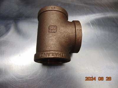 New Brass Pipe Fitting, Tee, 1-1/2'' x 1-1/2'' x 1-1/2'' Female Pipe NPT