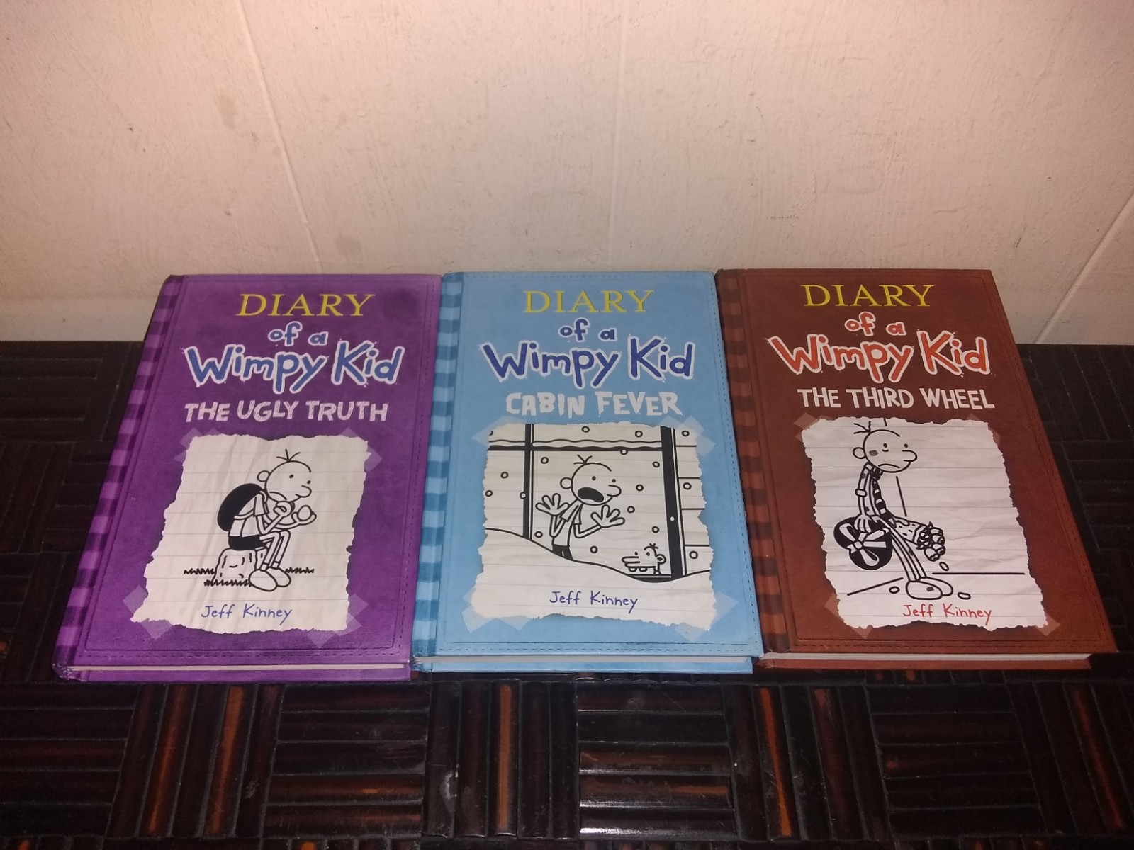 Lot of 9...Diary of a Wimpy Kid books by Jeff Kinney