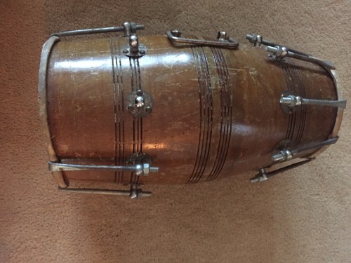 Vintage 16.5” Wooden Bolt Tuned Barrel Conga Percussion Drum