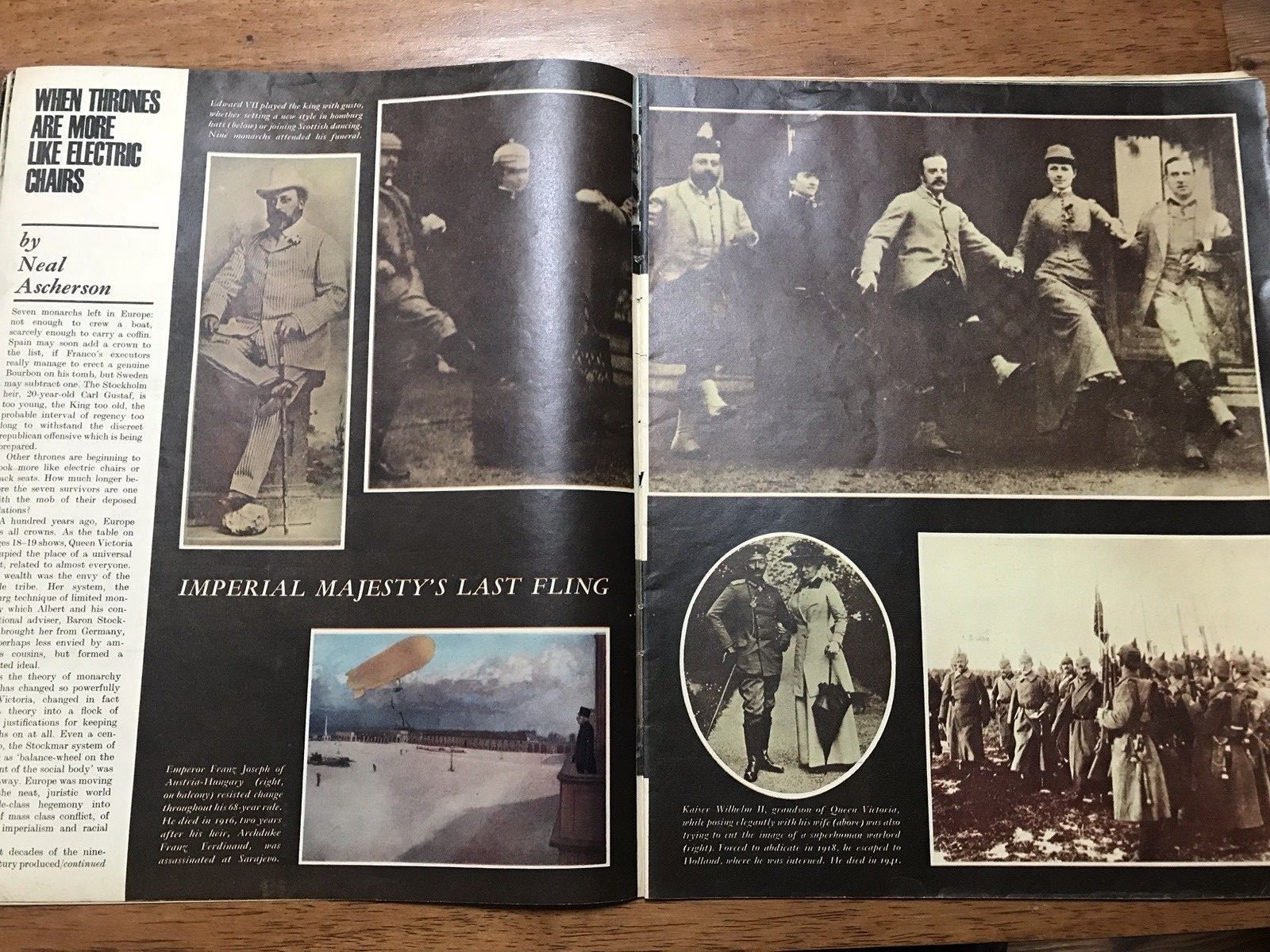 VINTAGE OBSERVER MAGAZINE - THE KINGS AND QUEENS OF EUROPE - 2 OCTOBER 1966 !!