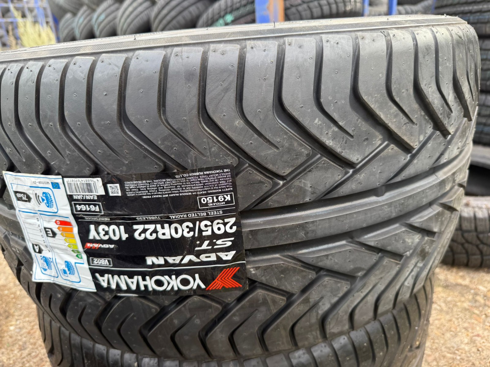 New 295 30 22 Yokohama, Advan ST, 103Y, x1 Tyre (F1_tyres) FOD YD151
