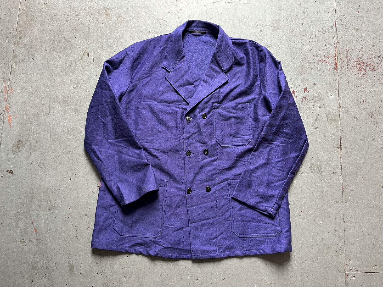 Vintage French Workwear Sanfor Double Breasted Moleskin Vintage French Workwear Sanfor Double Breasted Moleskin
