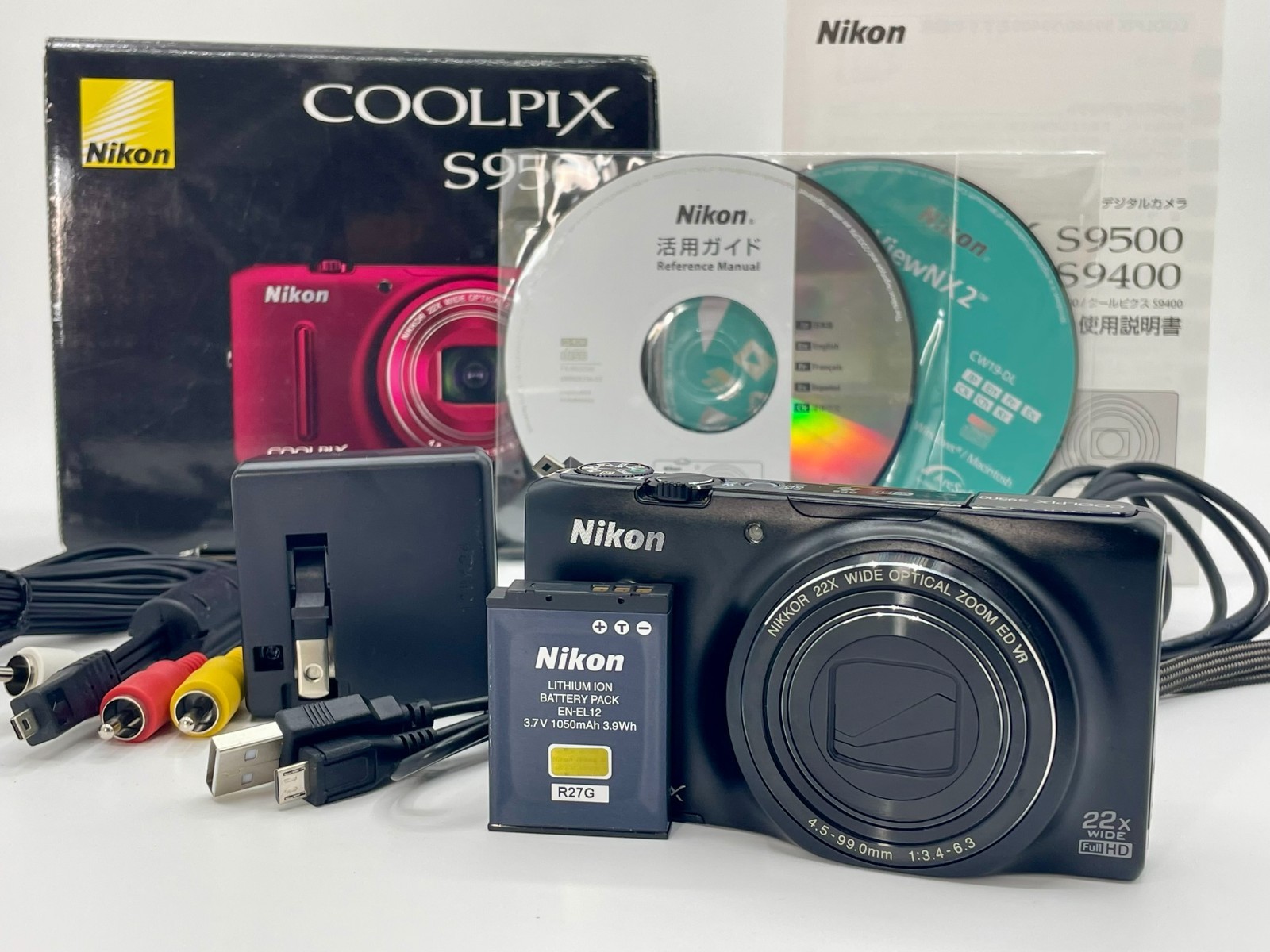✨NIKON COOLPIX✨ニコン クールピクス 9500S ブラック 黒 Near Mint] Nikon COOLPIX S9500 black 18.1MP 22X Compact