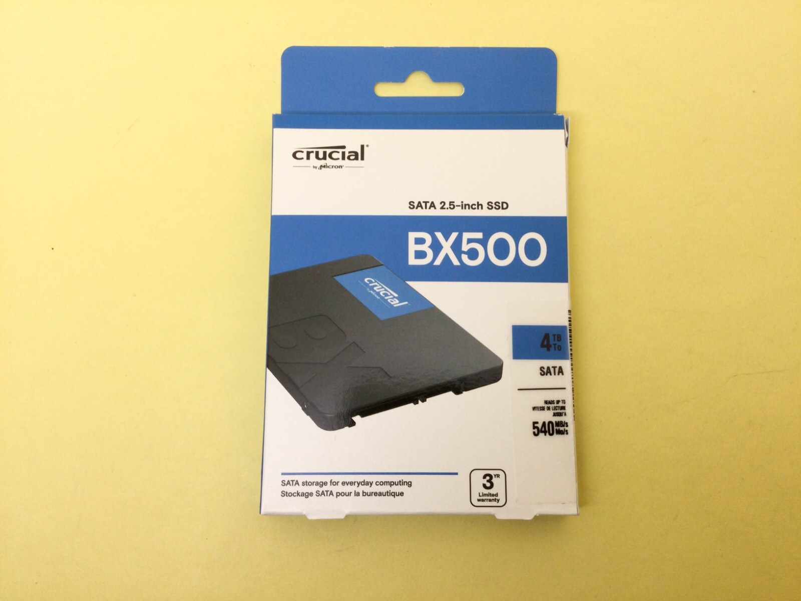 Crucial BX500 4TB SATA 6Gb/s 3D NAND 2.5in Internal SSD Crucial BX500 4TB SATA 6Gb/s 3D NAND 2.5in Internal SSD