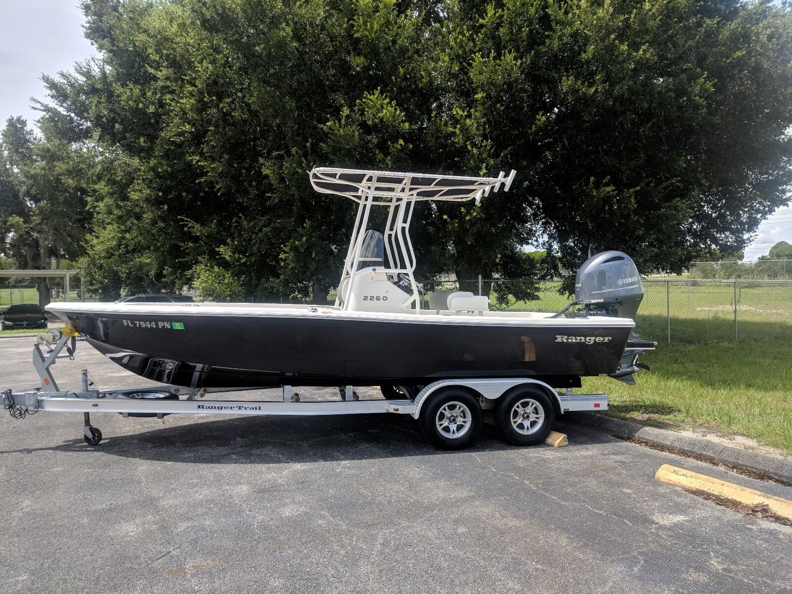 2018 Ranger 2260 Center console with T-top Low hours immaculate condition.