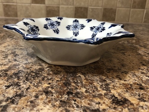 Vintage Delft Blue, Handpainted, Made in Holland Bowl Candy Dish