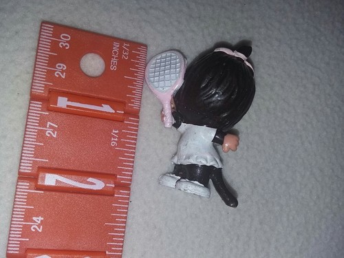 Vintage Sekiguchi Monchhichi PVC Monkey Figure Playing Tennis 1979-80's #6