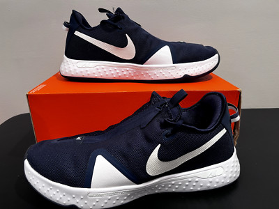 Nike PG TB Promo Basketball Shoe's Men's Size 17.5 (CW4134-402) Navy Blue/White