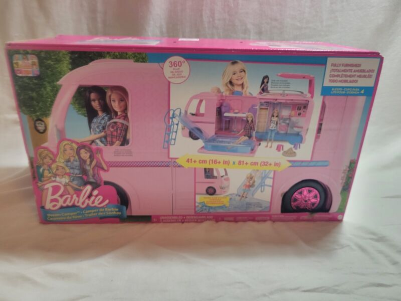 New Mattel Barbie 3 In 1 Pop out Dream Camper