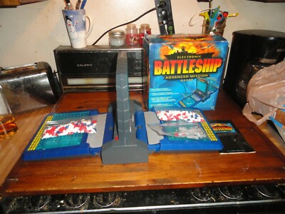 working electronic battleship advanced mission board game complete hasbro tested