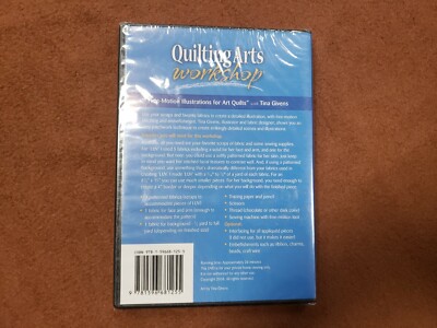 Quilting Arts Workshop DVD Tina Givens Free-Motion Illustrations Art (NEW SEALED