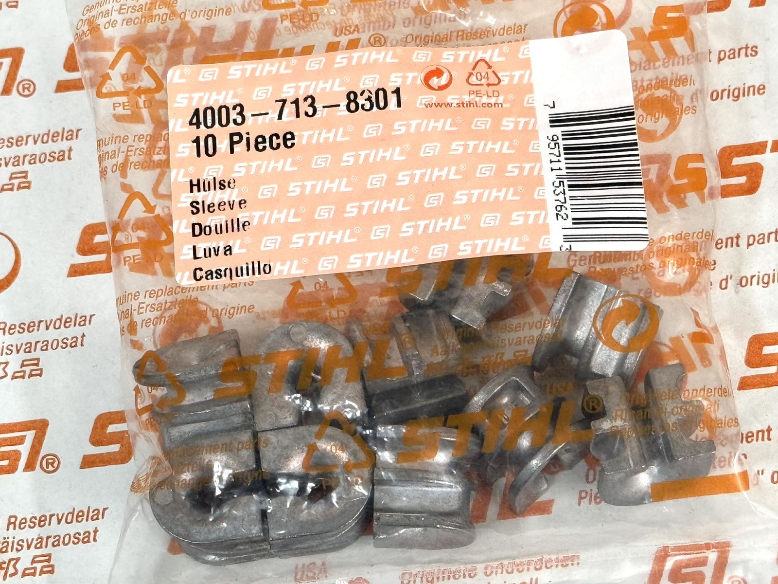 STIHL OEM SLEEVE (10) CUTTING HEADS 4003 713 8301 AUTOCUT 30-2 25-2 40-2 40-4 - Picture 1 of 2