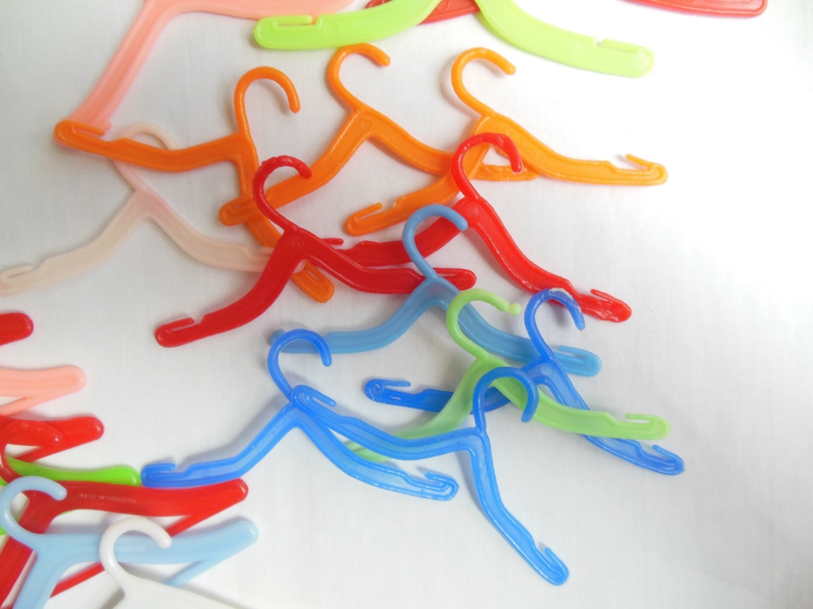 Vintage Barbie Clone Hangers – Mix of Styles, Colors – Most Marked Hong Kong