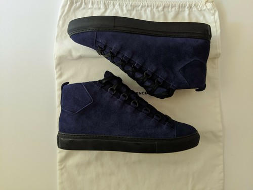 Balenciaga Arena Suede High Top 'Bleu' (Navy Blue) EU 40 | eBay