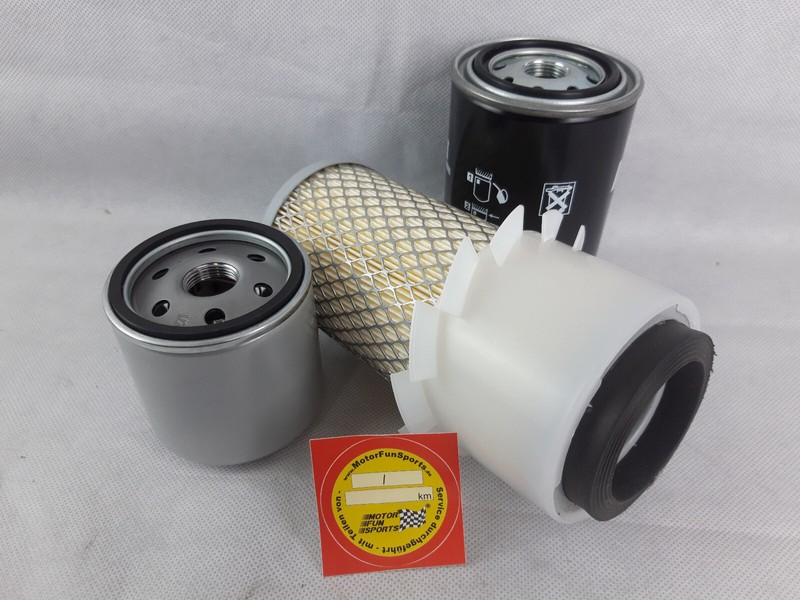 Filtre Ensemble (Petit) Convient Ã Pour Kubota L 245/L 245 Dt Huile Air