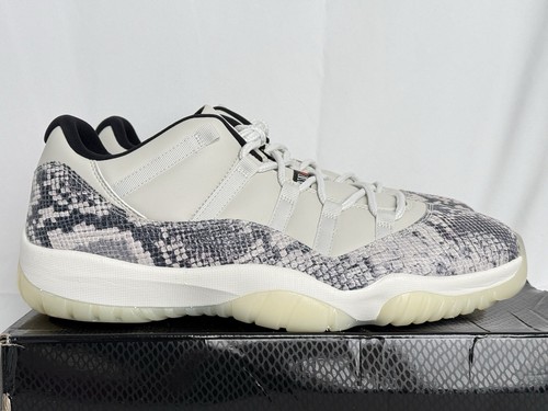 JORDAN NIKE AIR JORDAN 11 XI RETRO LOW SNAKESKIN LIGHT BONE SIZE 15 2019 CD6846-002