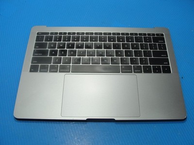 MacBook Pro 13" A1708 2017 MPXQ2LL/A Top Case Palmrest w/Battery Gray 661-07946