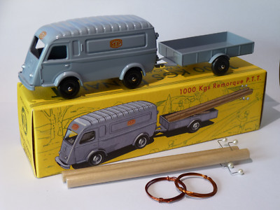 Renault 1000kg Ptt Sa Remolque y Postes de Teléfono Al 1/43 de Igh / Norev