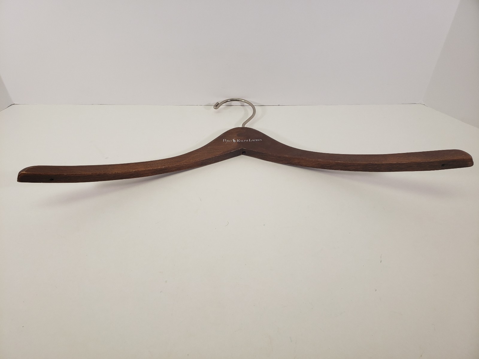 POLO BY RALPH LAUREN DARK WOOD SHIRT JACKET HANGER White Logo