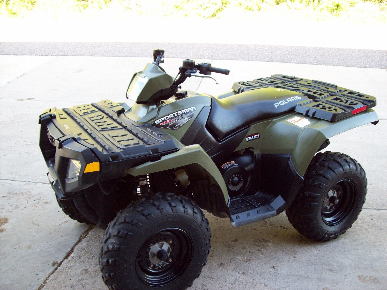 2007 Polaris Sportsman 450 4X4, automatic, front rack storage, ENGINE NOISE