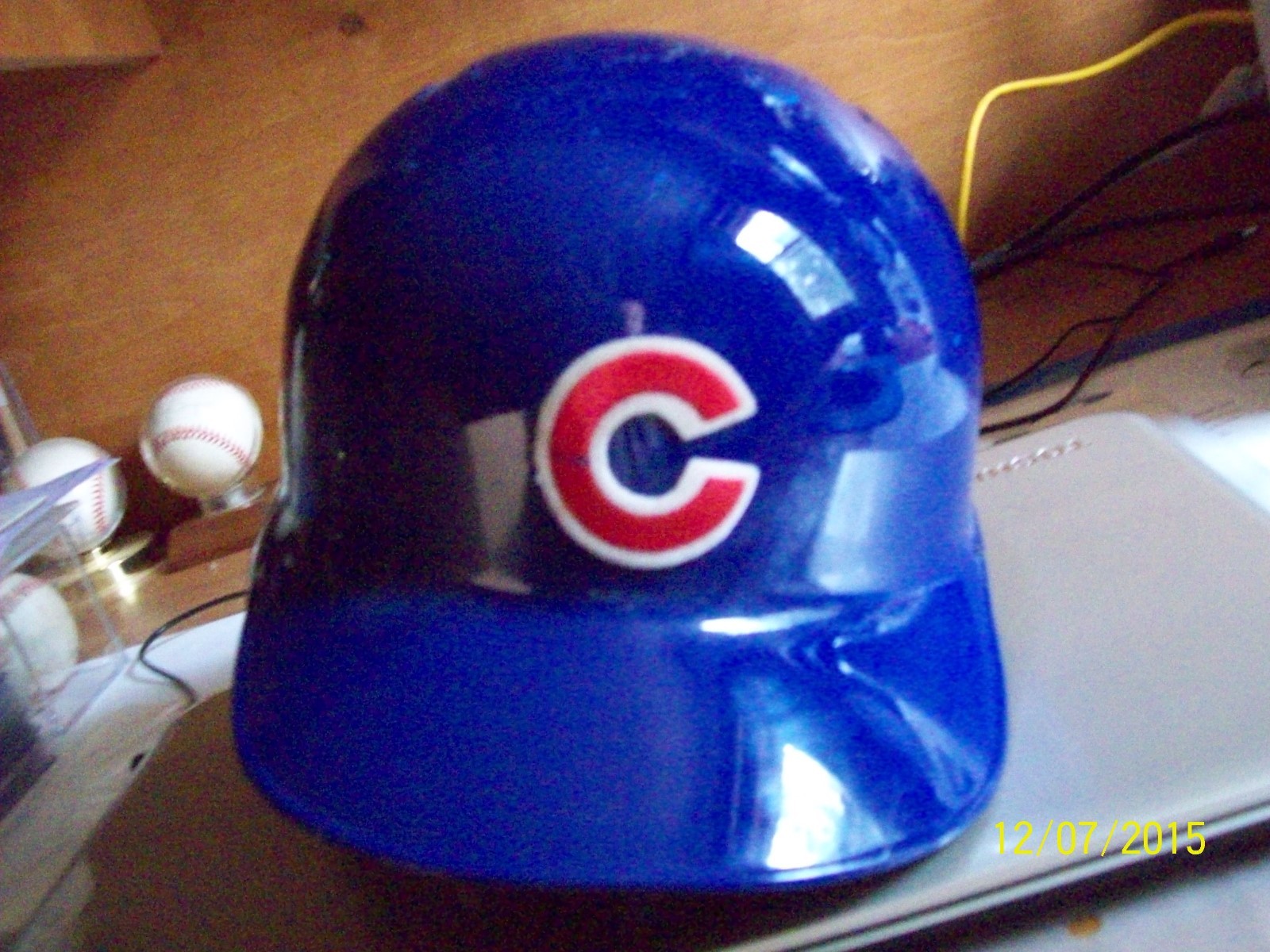 Anthony Rizzo Chicago Cubs game used game worn batting helmet MLB Authenticated