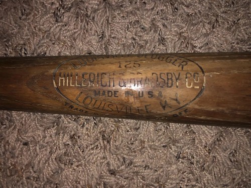 Rare Vintage Circa 1928 Shanty Hogan New York Giants Game Used LVS Bat