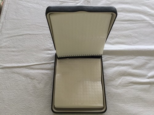 Bose Clamshell CD DVD Storage Case - Faux Black Leather - 7 x 5.5 x 2.5