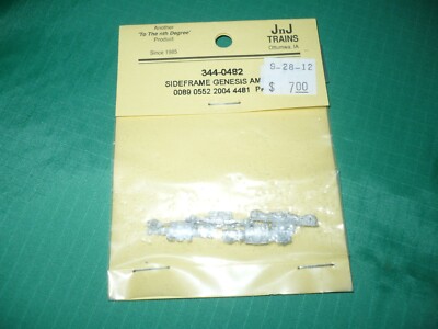 J n J Trains N scale #0482 Sideframes, Genesis AMD 103, 0089, 0552, 2004, 4481