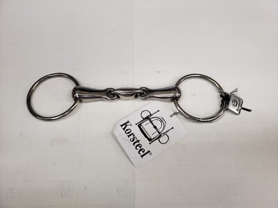 Korsteel 144172 SS 5'' Oval Link Loose Ring Snaffle Bit