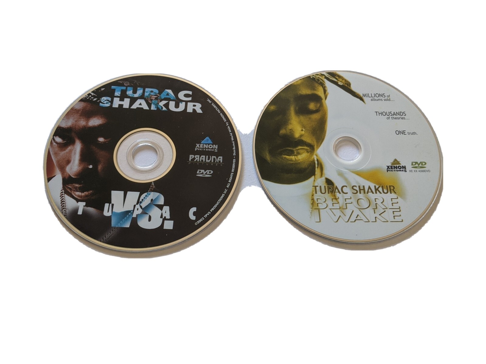 2Pac tupac DVD・CDセット Set Of 2 Tupac Shakur Rap DVD Movies (Disc Only) by Xenon